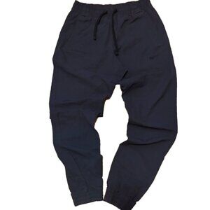 Nike Vtg Joggers Washed Out Black Windbreaker Blue Tag Sz S Nylon Track Pants